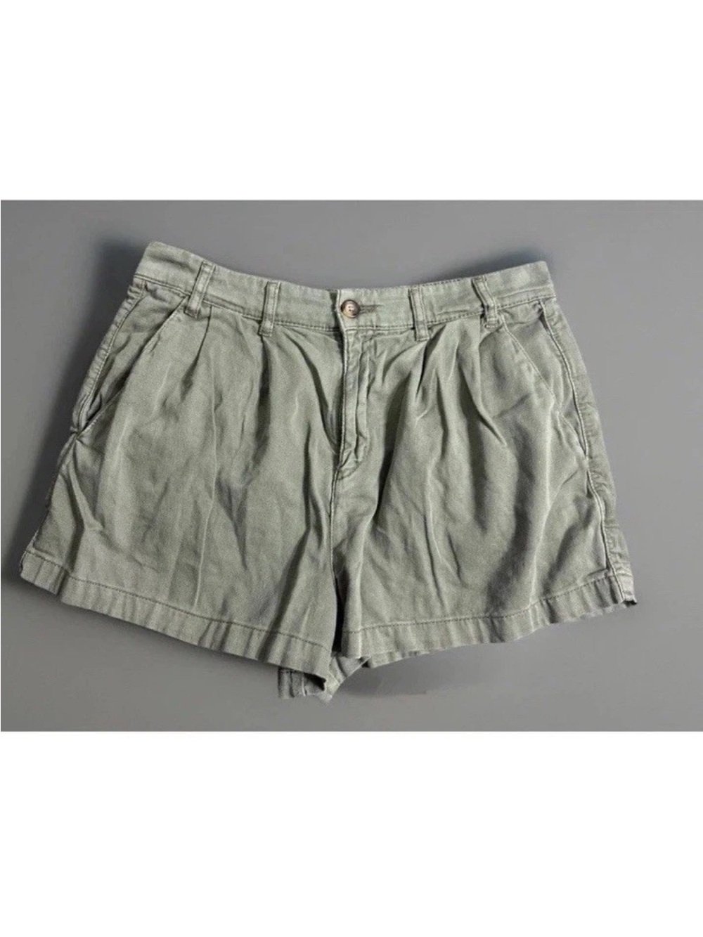 Free People Billie High-Waist Olive Green Shorts